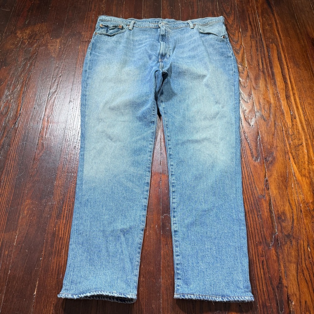 Levis 541 Jeans Mens 42x32 Blue White Oak Cone Denim Athletic‎ Stretch Fade